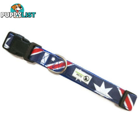 Australia Flag - Aussie Dog Collar - Moondidley Pets - MDPCOLAUSM