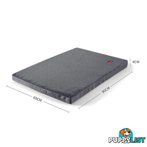 Pet Bed Foldable Dog Puppy Beds Cushion Pad Pads Soft Plush Black PaWz - WB-JC1045-M-BK