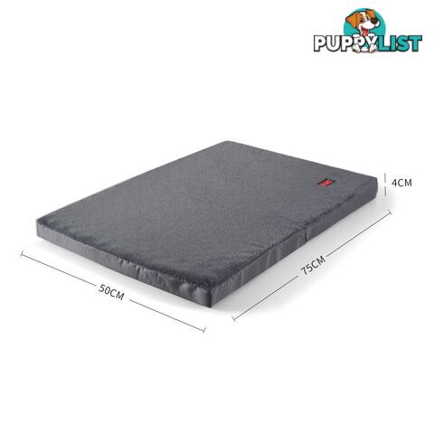 Pet Bed Foldable Dog Puppy Beds Cushion Pad Pads Soft Plush Black PaWz - WB-JC1045-M-BK