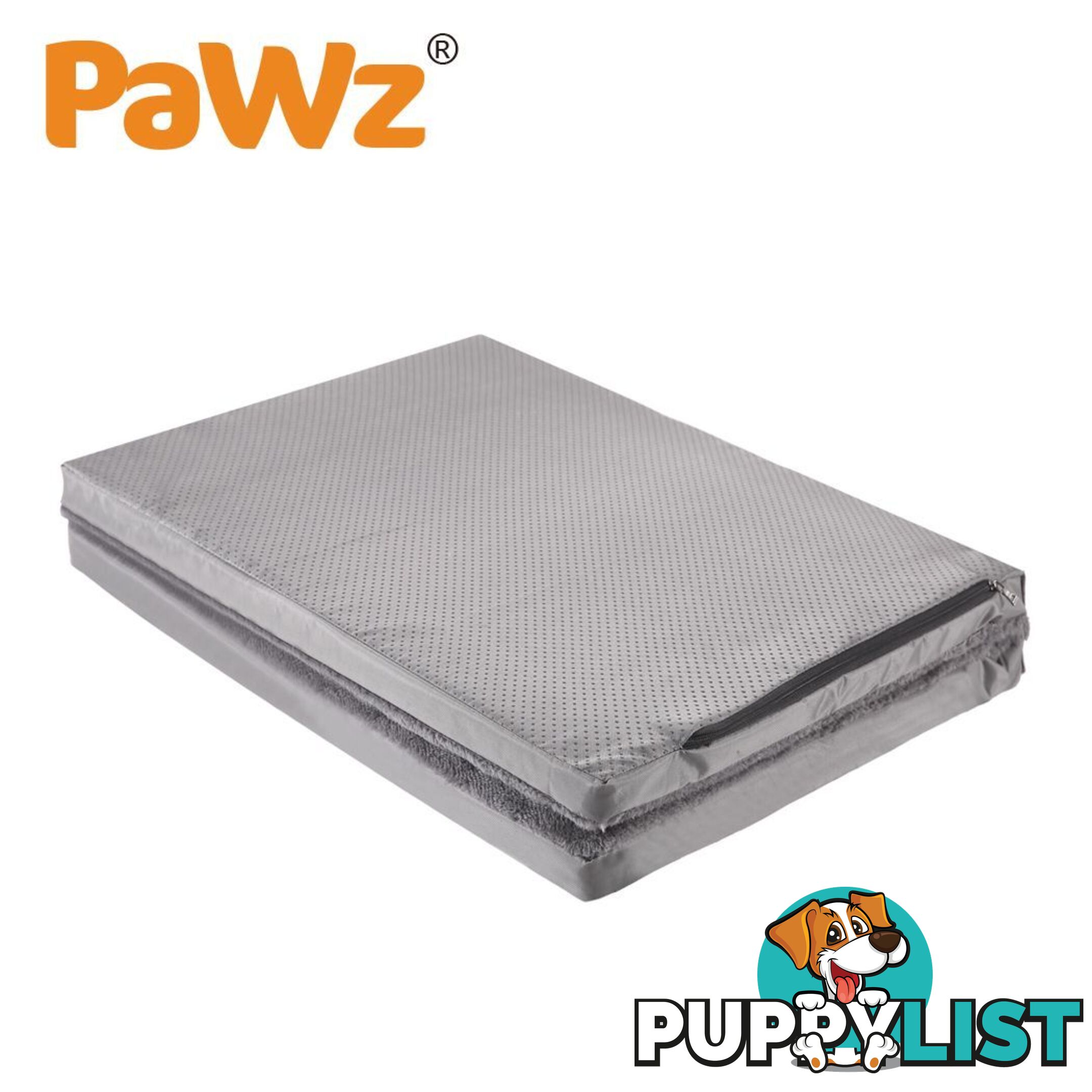 Pet Bed Foldable Dog Puppy Beds Cushion Pad Pads Soft Plush Black PaWz - WB-JC1045-M-BK