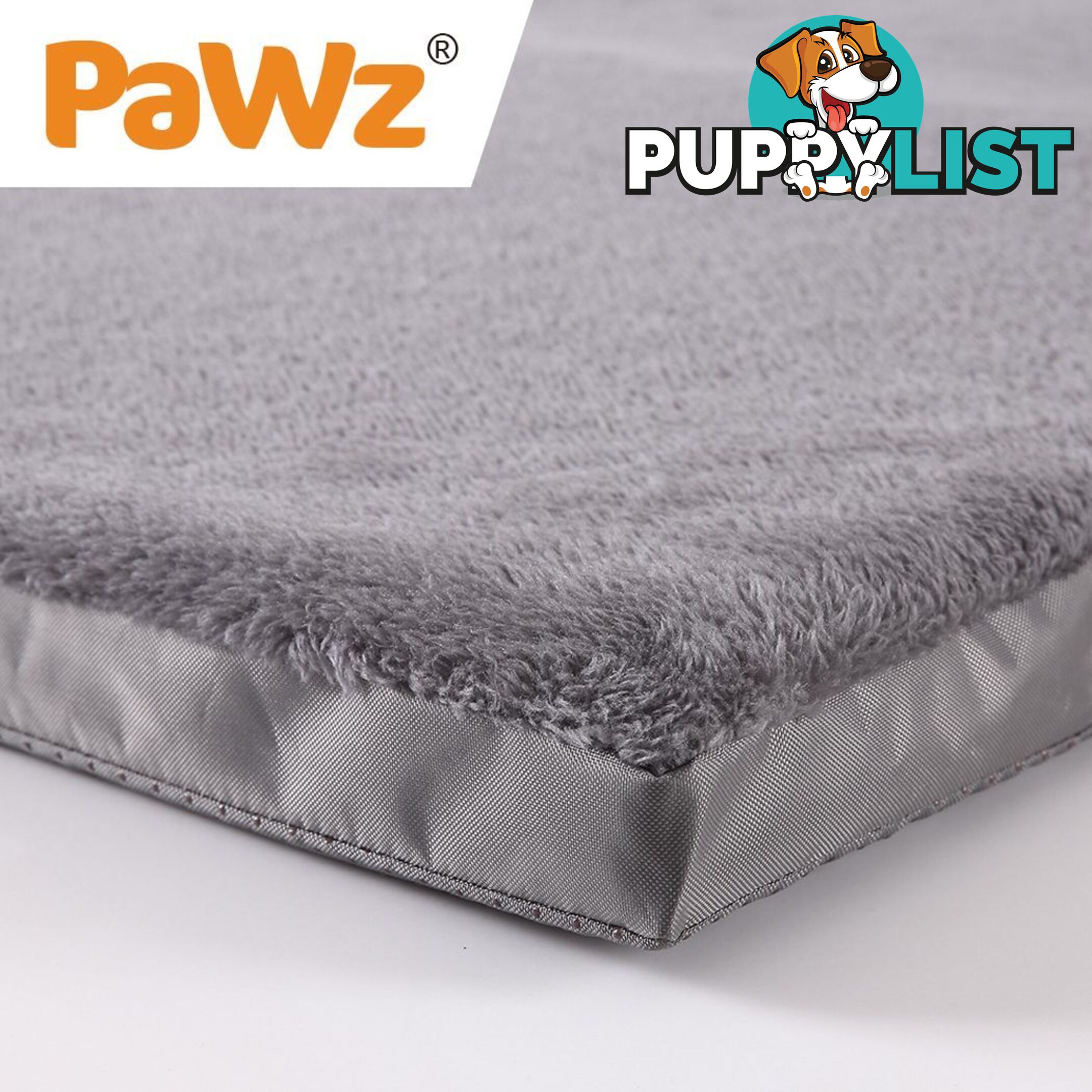 Pet Bed Foldable Dog Puppy Beds Cushion Pad Pads Soft Plush Black PaWz - WB-JC1045-M-BK
