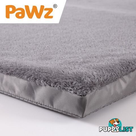 Pet Bed Foldable Dog Puppy Beds Cushion Pad Pads Soft Plush Black PaWz - WB-JC1045-M-BK