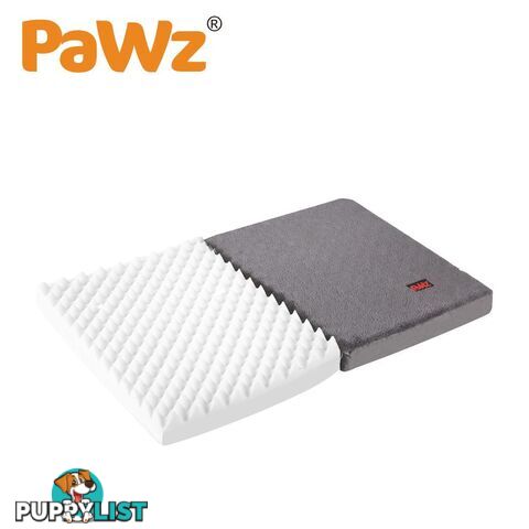 Pet Bed Foldable Dog Puppy Beds Cushion Pad Pads Soft Plush Black PaWz - WB-JC1045-M-BK