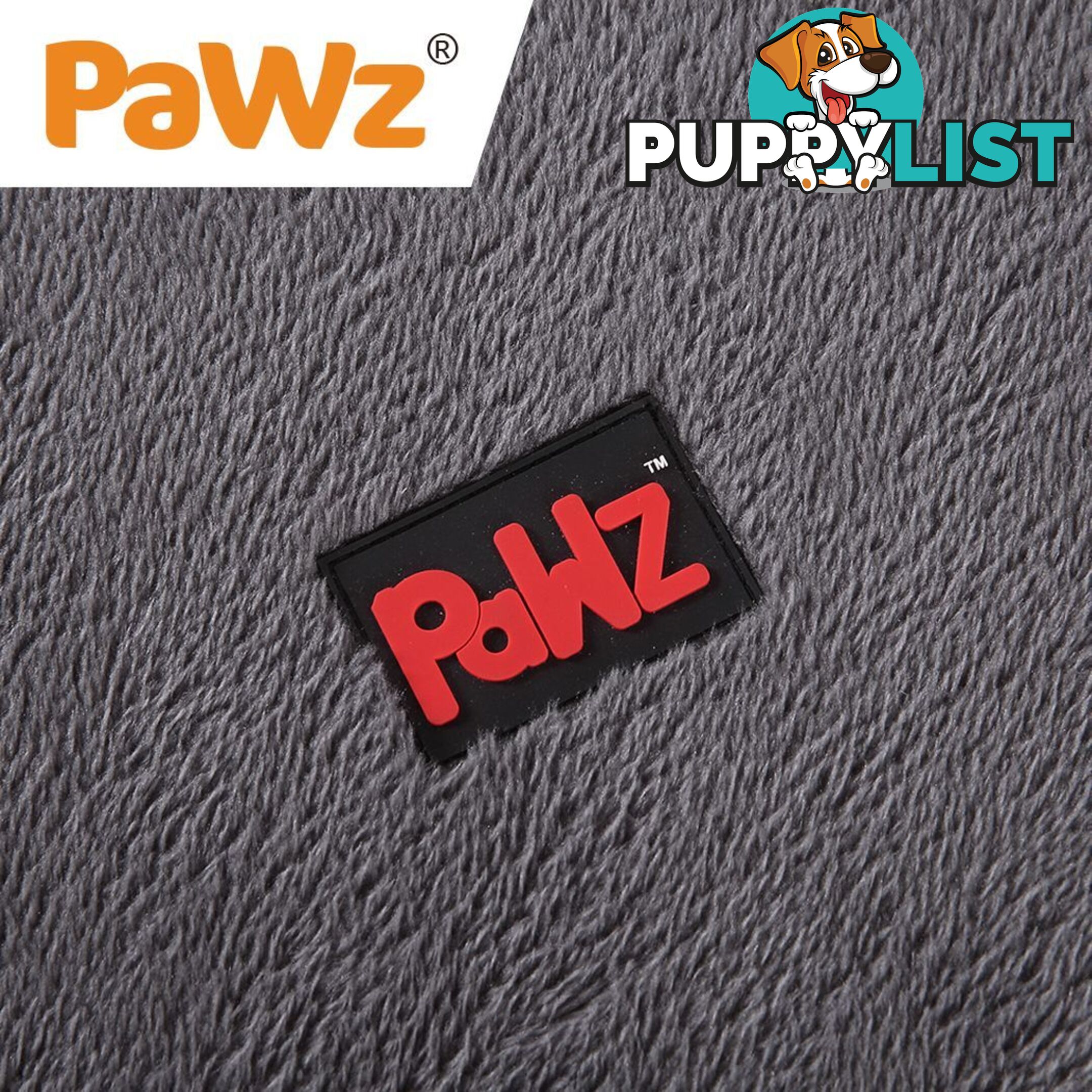 Pet Bed Foldable Dog Puppy Beds Cushion Pad Pads Soft Plush Black PaWz - WB-JC1045-M-BK