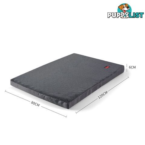 Pet Bed Foldable Dog Puppy Beds Cushion Pad Pads Soft Plush Black PaWz - WB-JC1045-M-BK