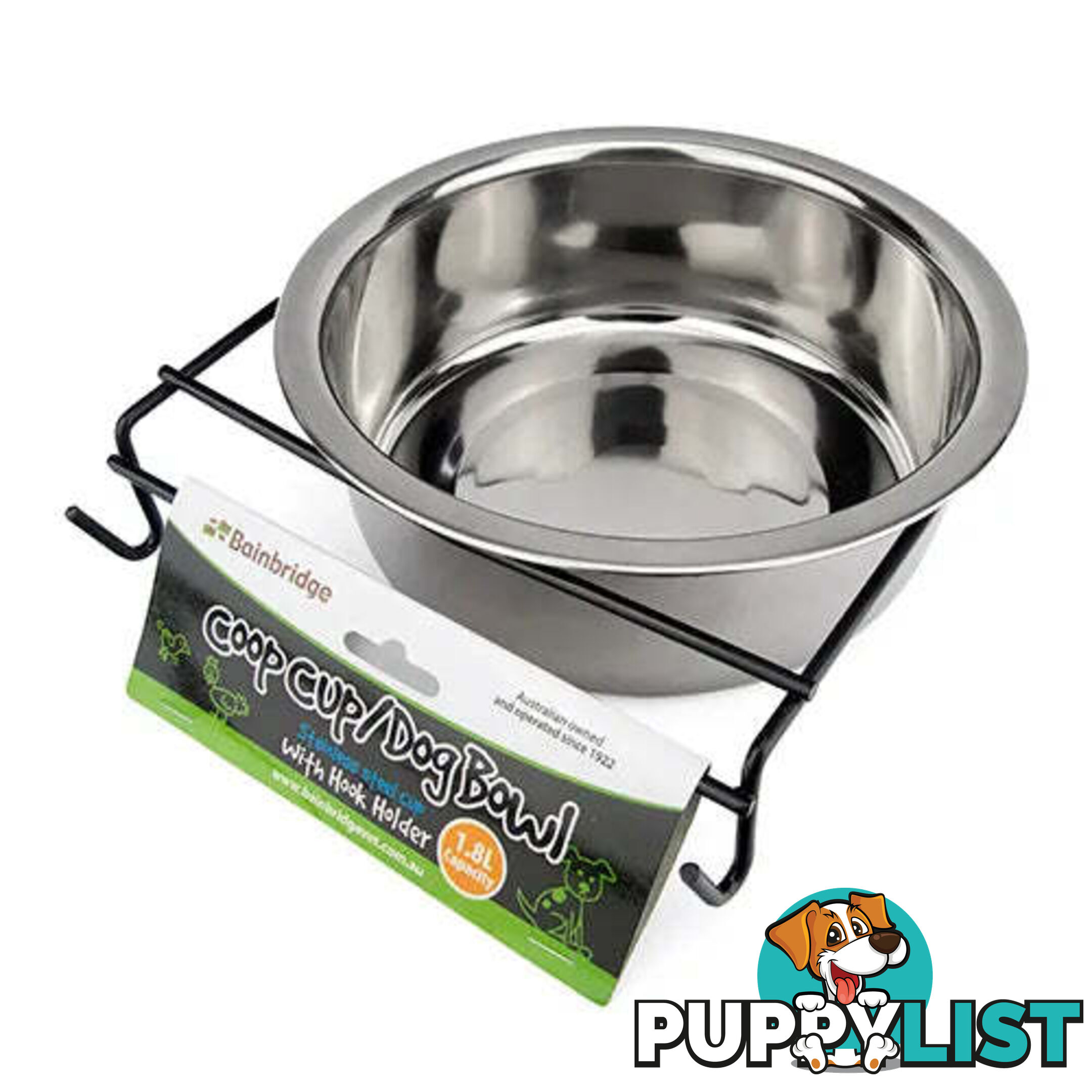 COOP CUP - STAINLESS STEEL WITH HOOK HOLDER - BB-A7089