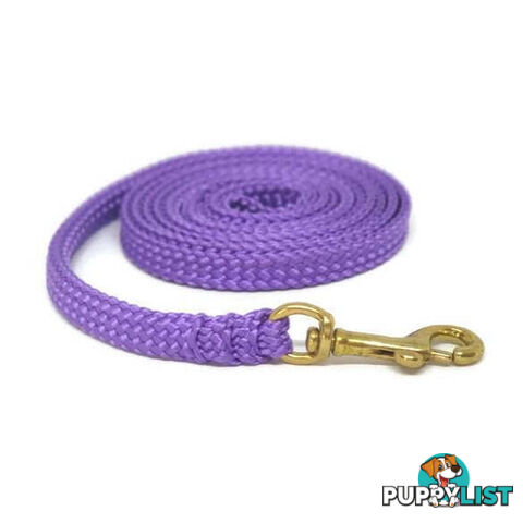 1.8m to 10m Long Dog Lead No Stitching Tough Yarnix 10mm Wide - YNXLD10-1.8-PNK-SS