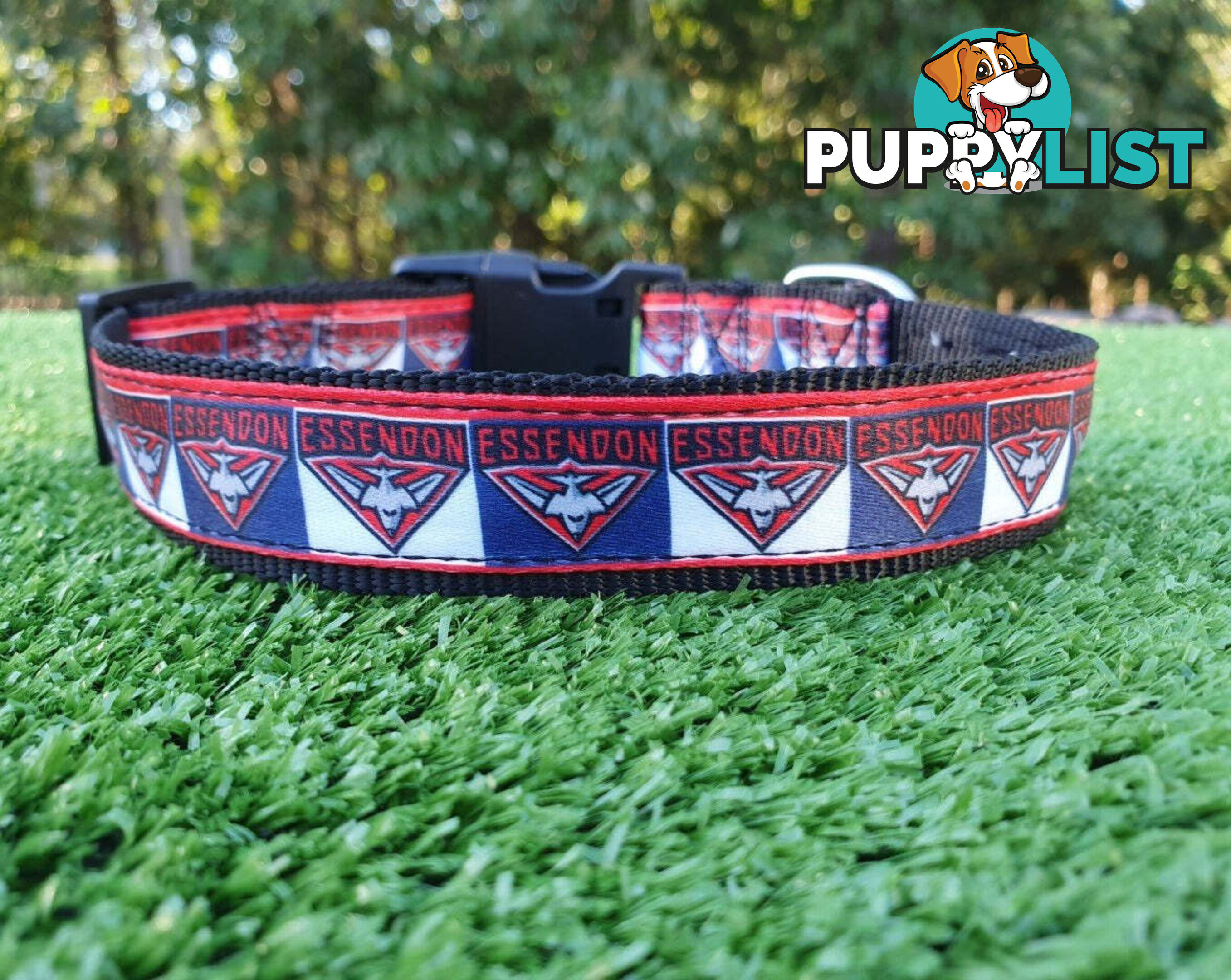 AFL Dog Collars, Footy - Aussie Rules - Moondidley Pets - MDPCOLAFLSMD