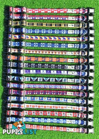 AFL Dog Collars, Footy - Aussie Rules - Moondidley Pets - MDPCOLAFLSMD