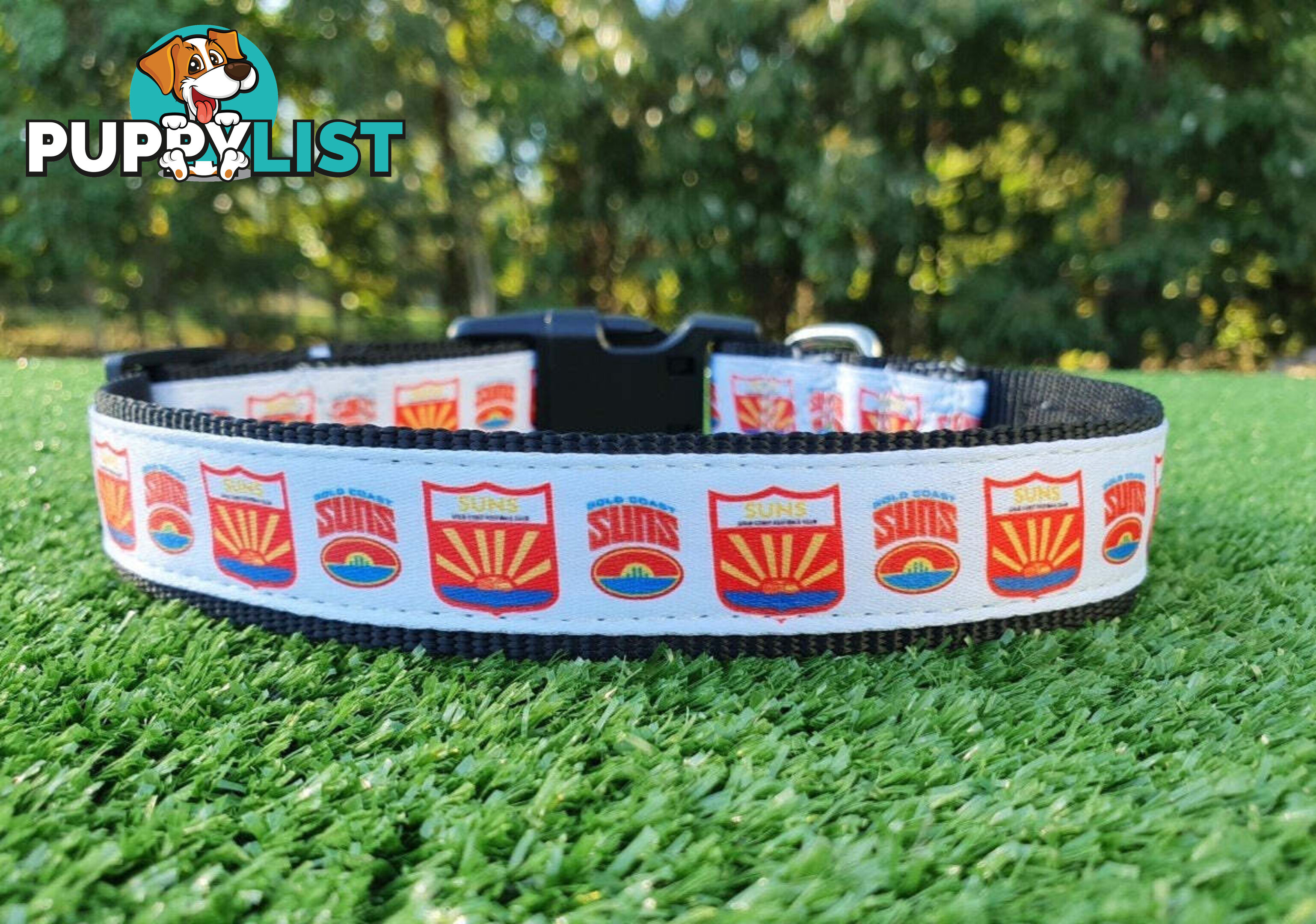 AFL Dog Collars, Footy - Aussie Rules - Moondidley Pets - MDPCOLAFLSMD