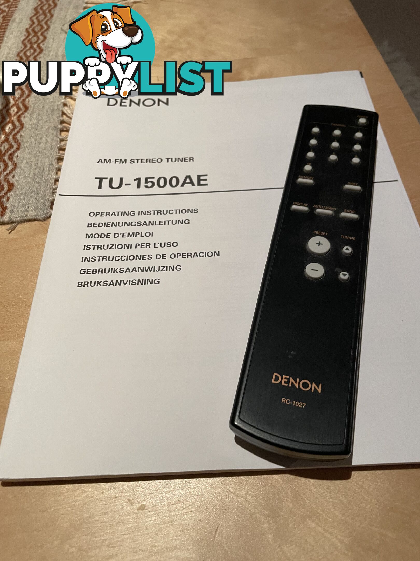 Tuner: Denon TU-1500 AE (Advanced Evolution) AM/FM Stereo