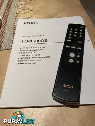 Tuner: Denon TU-1500 AE (Advanced Evolution) AM/FM Stereo