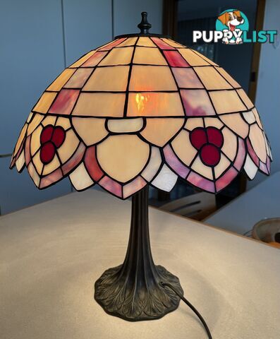 Leadlight Table Lamp, Handcrafted