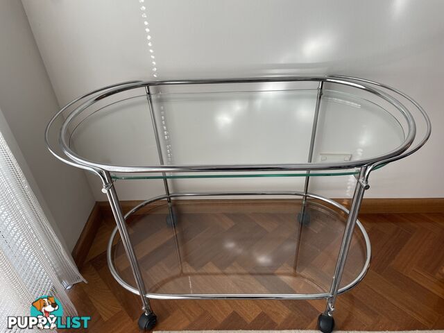 Bar Cart/Drinks Trolley - Glass