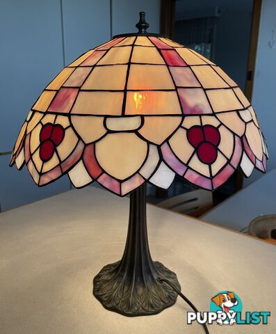 Leadlight Table lamp, handcrafted