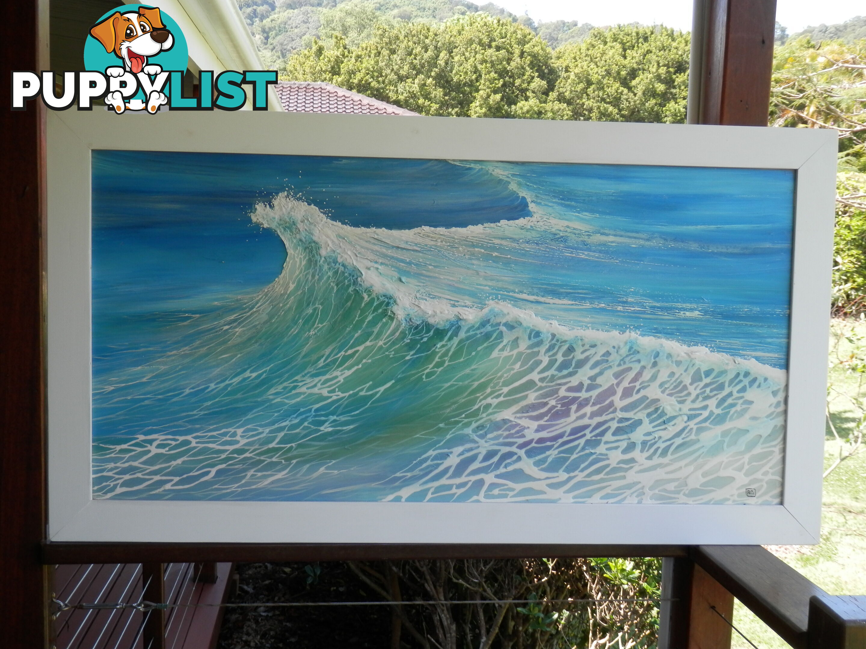 THE WAVE acrylic art by Colin PERINI 1200mm X 600mm