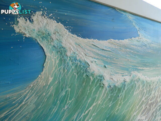 THE WAVE acrylic art by Colin PERINI 1200mm X 600mm