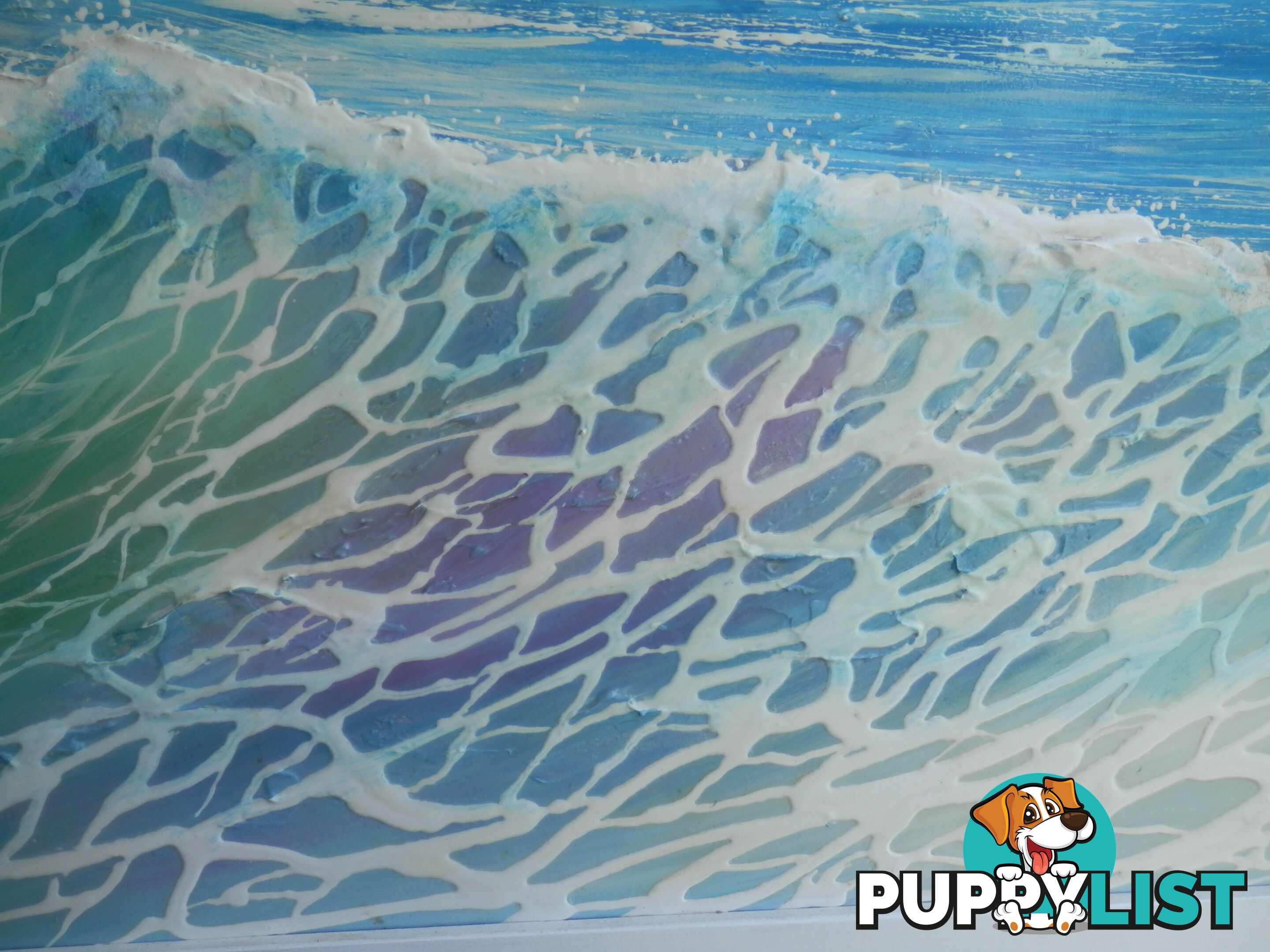 THE WAVE acrylic art by Colin PERINI 1200mm X 600mm