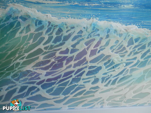 THE WAVE acrylic art by Colin PERINI 1200mm X 600mm