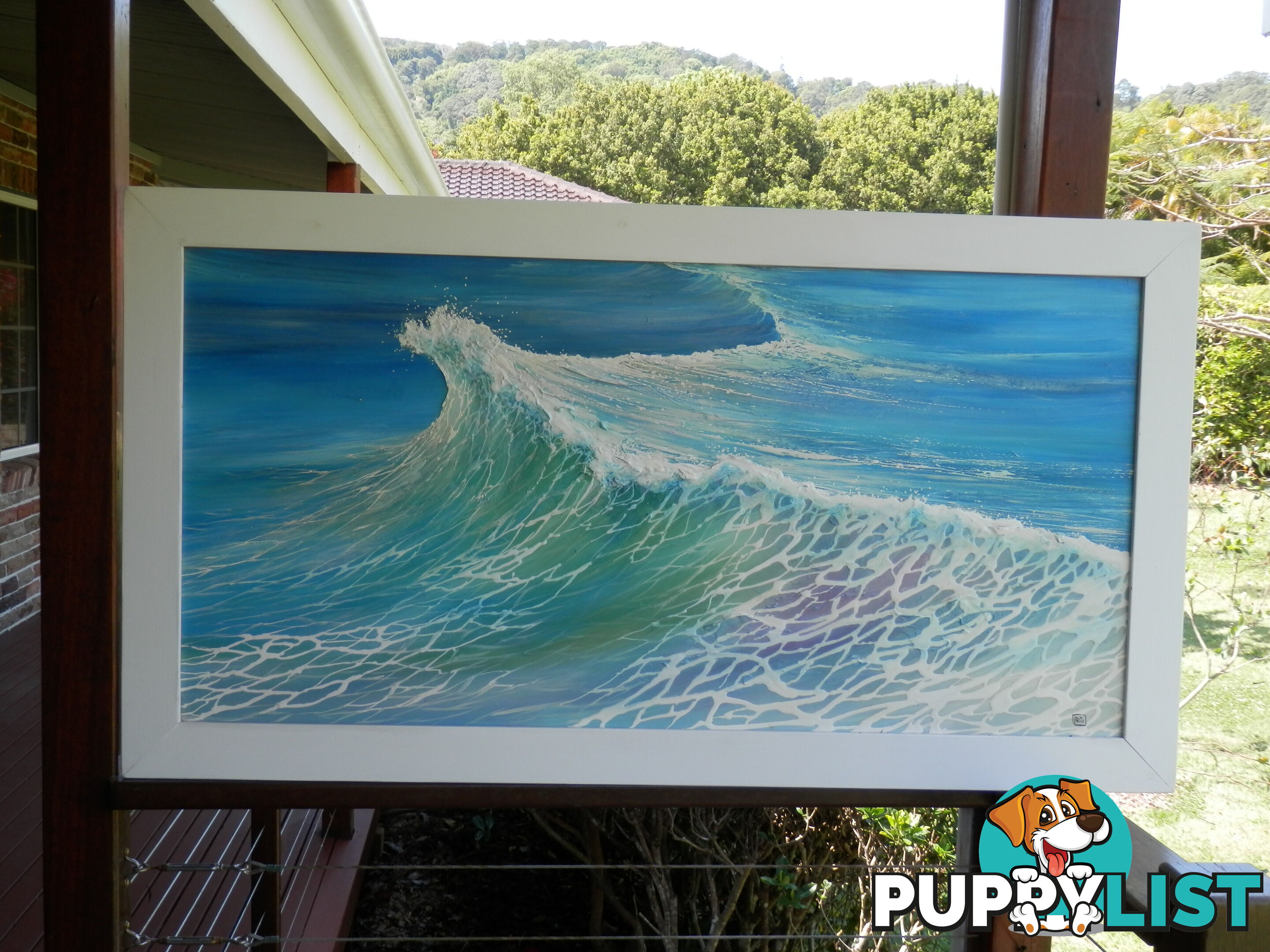 THE WAVE acrylic art by Colin PERINI 1200mm X 600mm