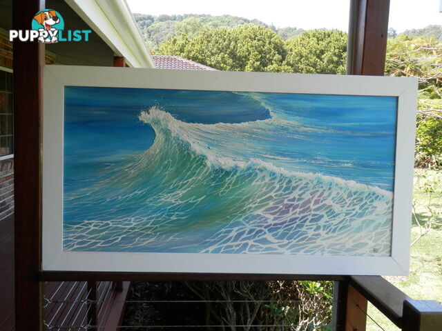 THE WAVE acrylic art by Colin PERINI 1200mm X 600mm