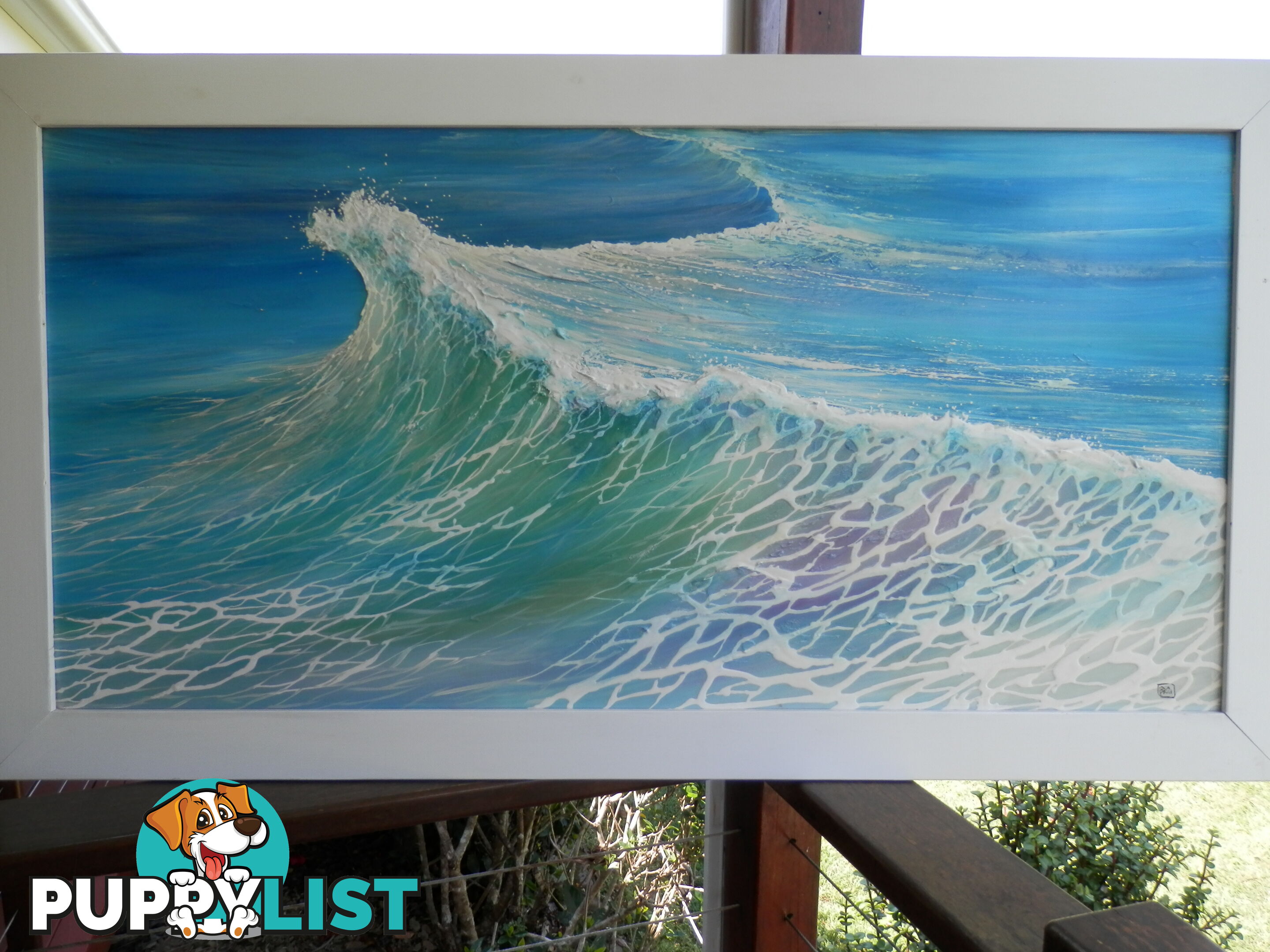 THE WAVE acrylic art by Colin PERINI 1200mm X 600mm