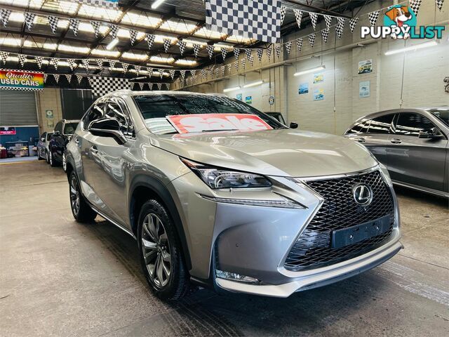 2015 Lexus NX NX200t F Sport AGZ15R Wagon