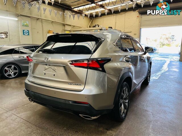 2015 Lexus NX NX200t F Sport AGZ15R Wagon