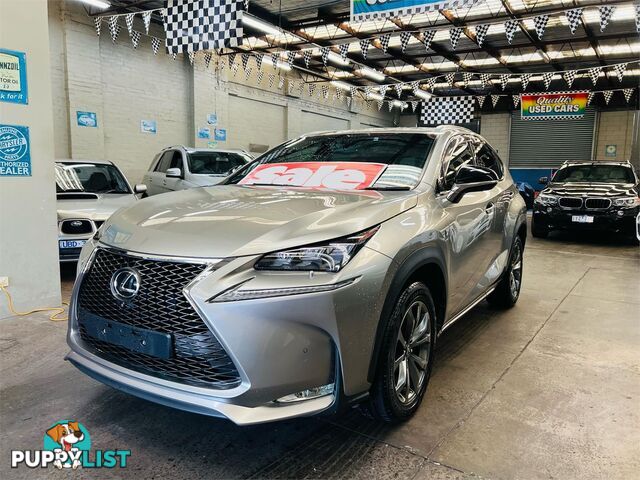 2015 Lexus NX NX200t F Sport AGZ15R Wagon