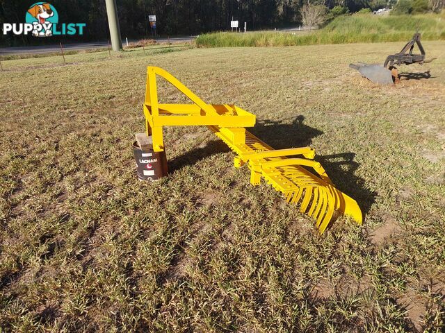 Stick Rake 2.4m   3 Point Linkage Australian Made