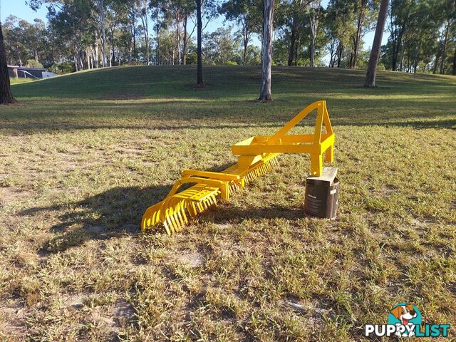 Stick Rake 2.4m   3 Point Linkage Australian Made