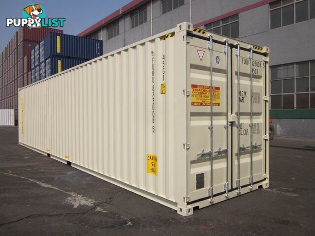 New 40ft High Cube Shipping Containers Maryborough - From $7900 + GST