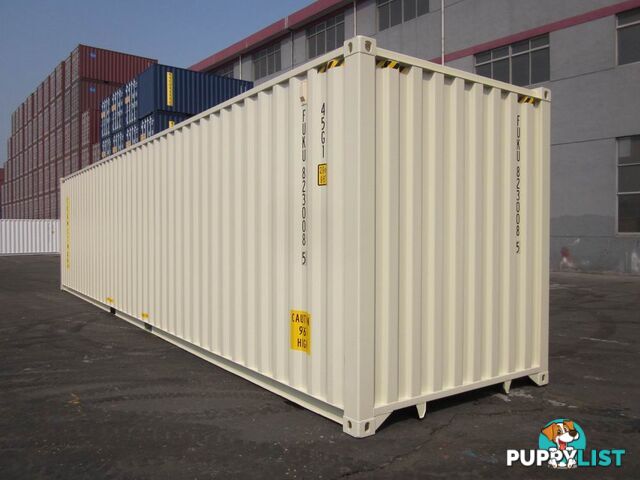 New 40ft High Cube Shipping Containers Maryborough - From $7900 + GST