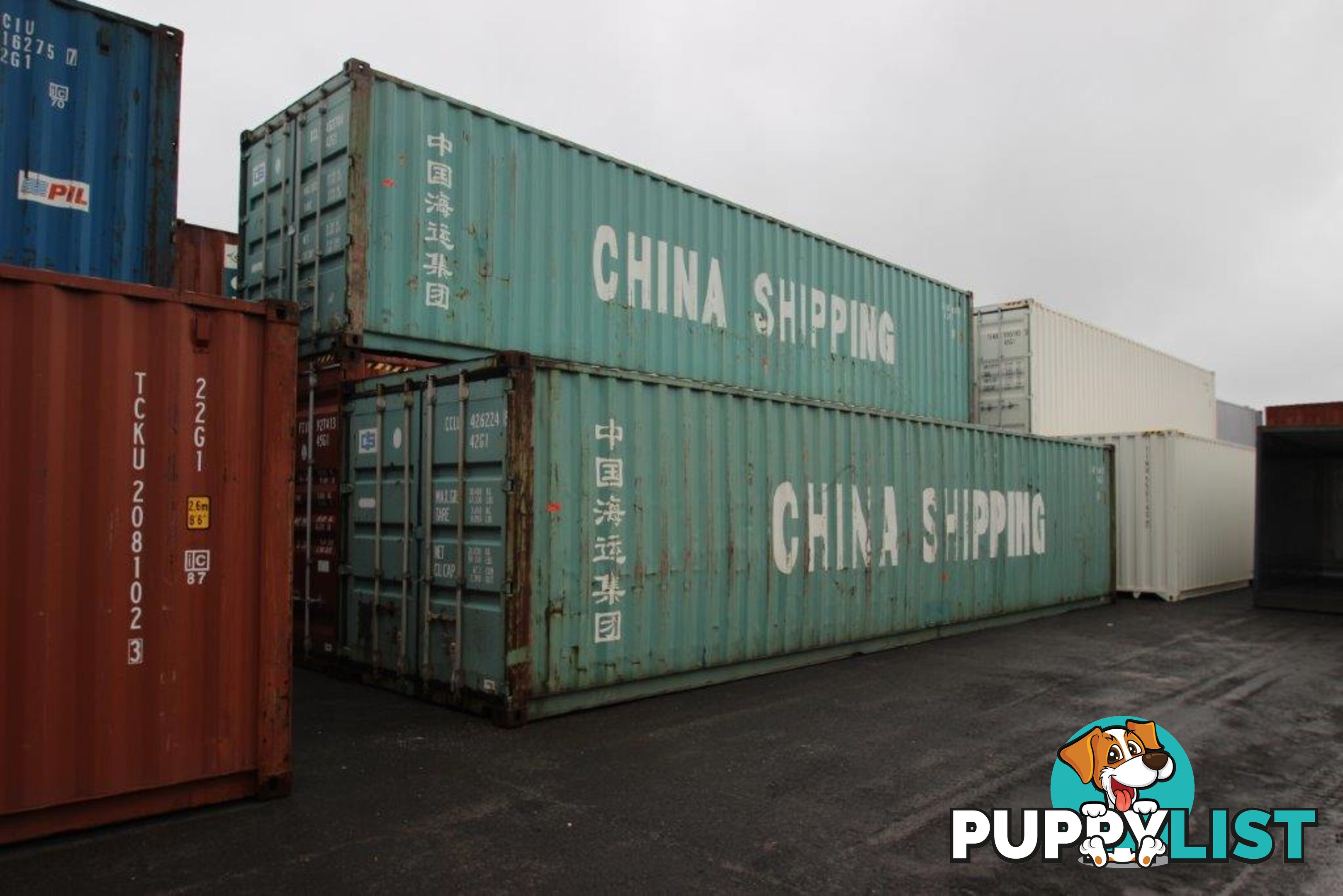 Used 40ft Shipping Containers Orange - From $3190 + GST