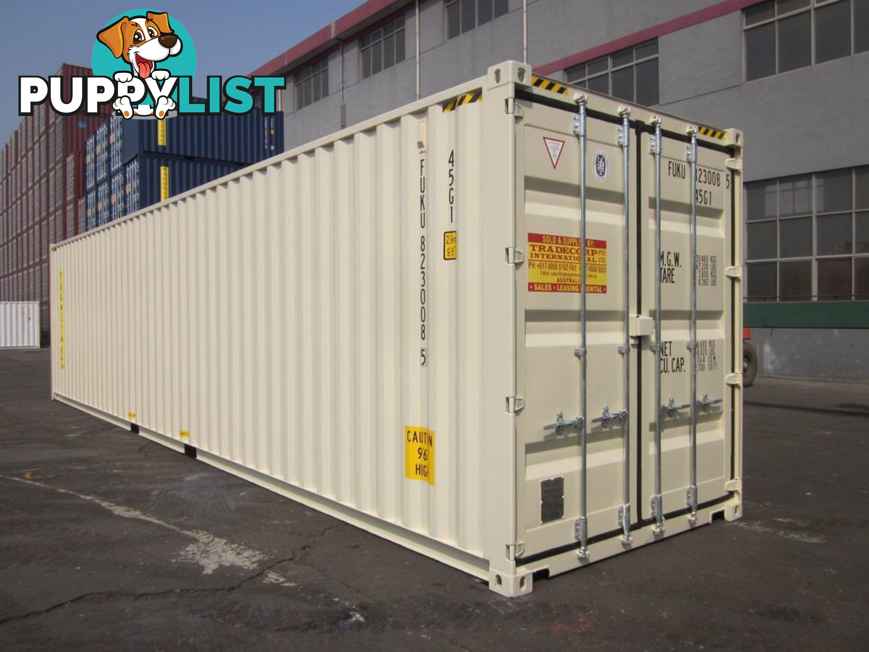 New 40ft High Cube Shipping Containers Seaham - From $7950 + GST