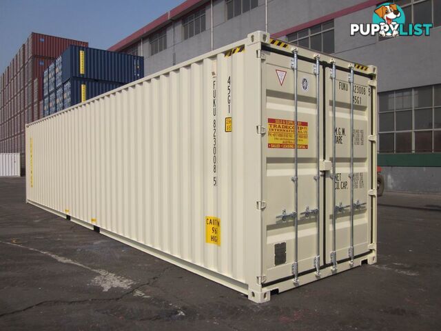 New 40ft High Cube Shipping Containers Tamworth - From $7950 + GST