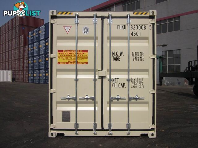 New 40ft High Cube Shipping Containers Brisbane - From $7900 + GST