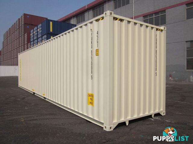 New 40ft High Cube Shipping Containers Gawler - From $7200 + GST