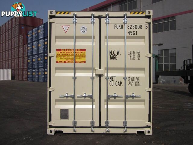 New 40ft High Cube Shipping Containers Orange - From $7150 + GST
