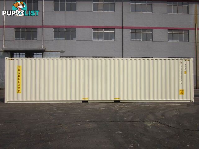 New 40ft High Cube Shipping Containers Orange - From $7150 + GST