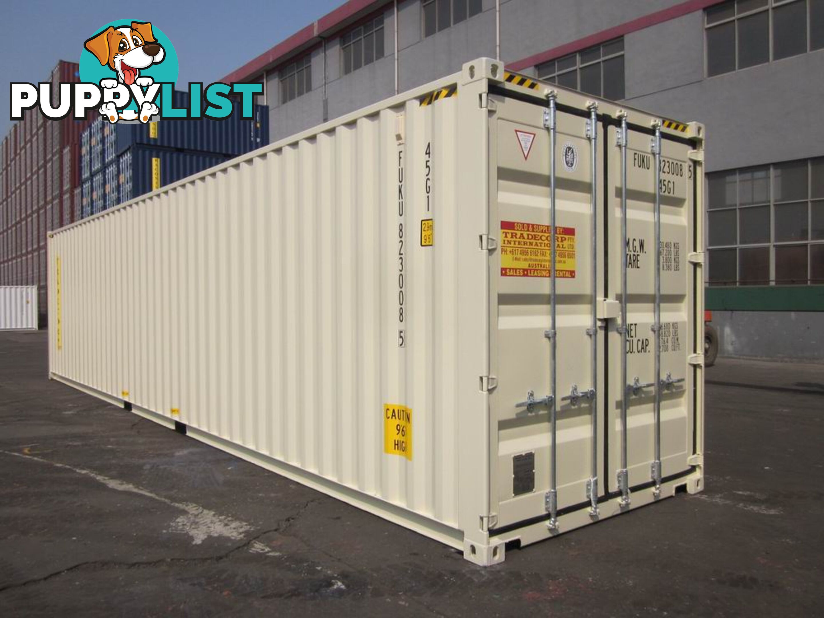 New 40ft High Cube Shipping Containers Calwell - From $8350 + GST