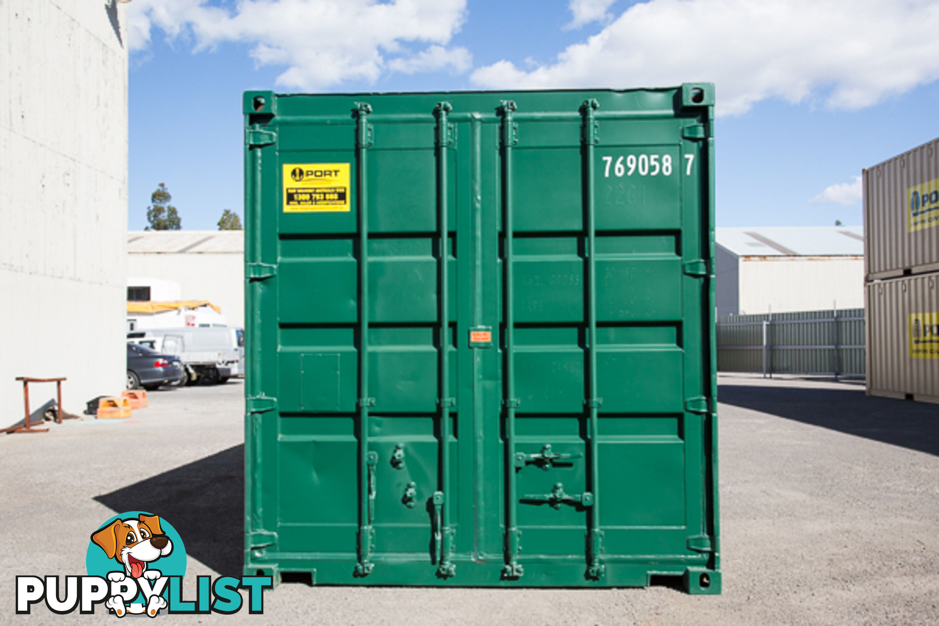 Refurbished Painted 20ft Shipping Containers Orange - From $3950 + GST