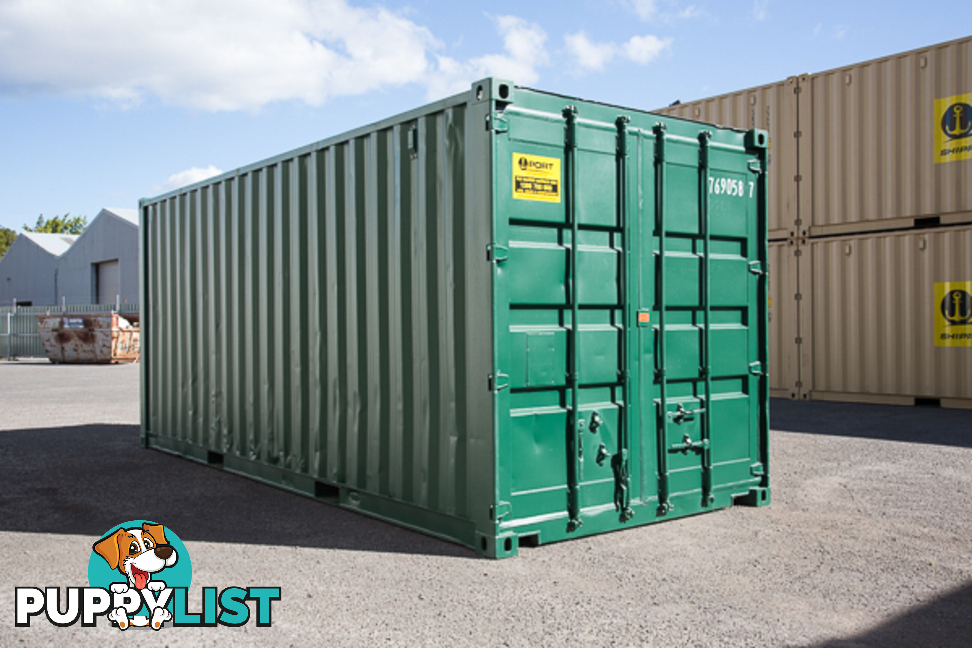 Refurbished Painted 20ft Shipping Containers Orange - From $3950 + GST