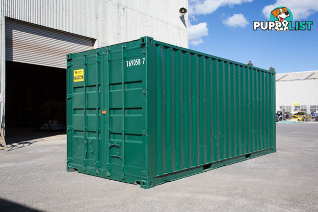 Refurbished Painted 20ft Shipping Containers Eden - From $3950 + GST