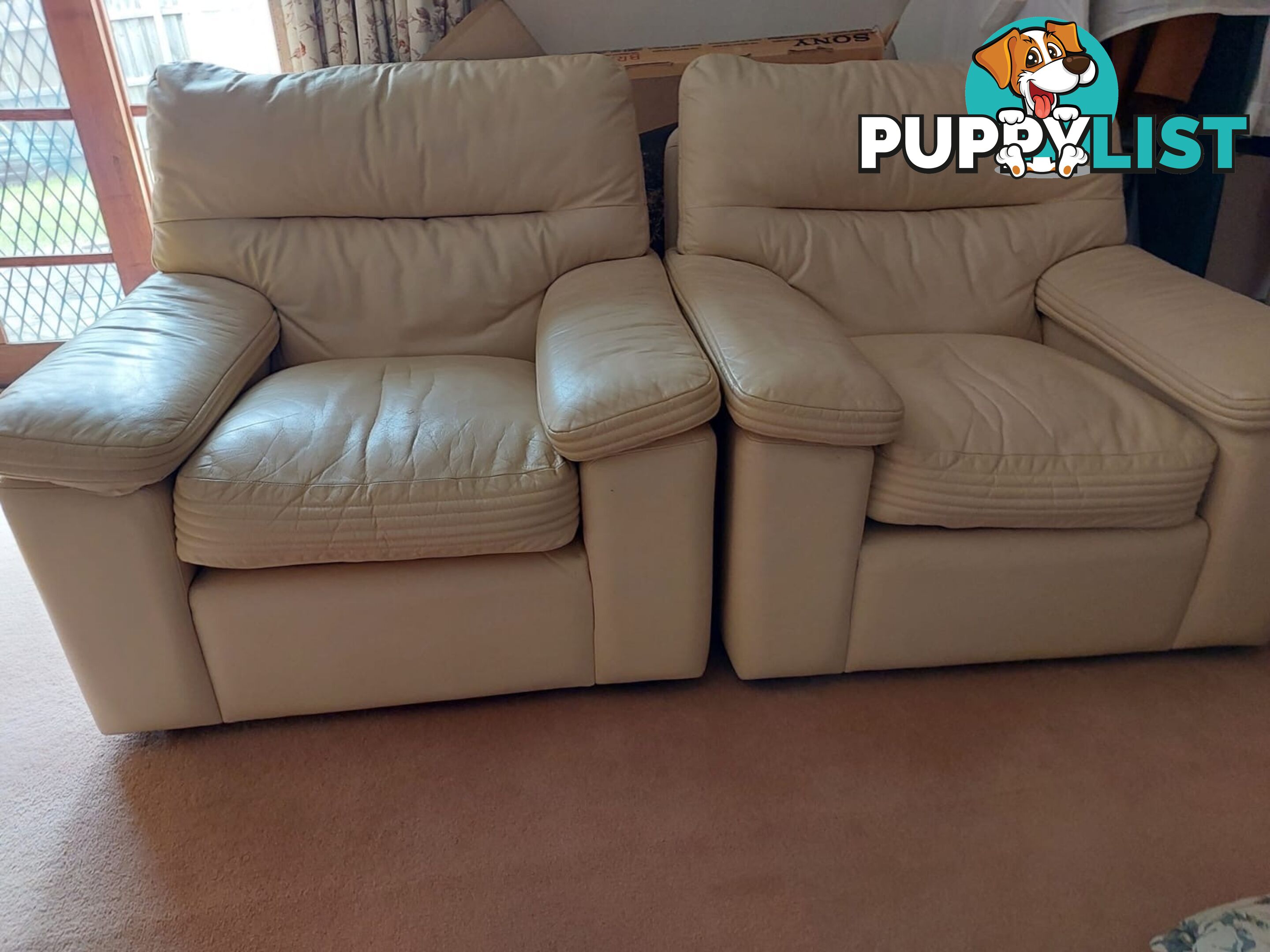 Genuine leather Sofa Set (5 seats)