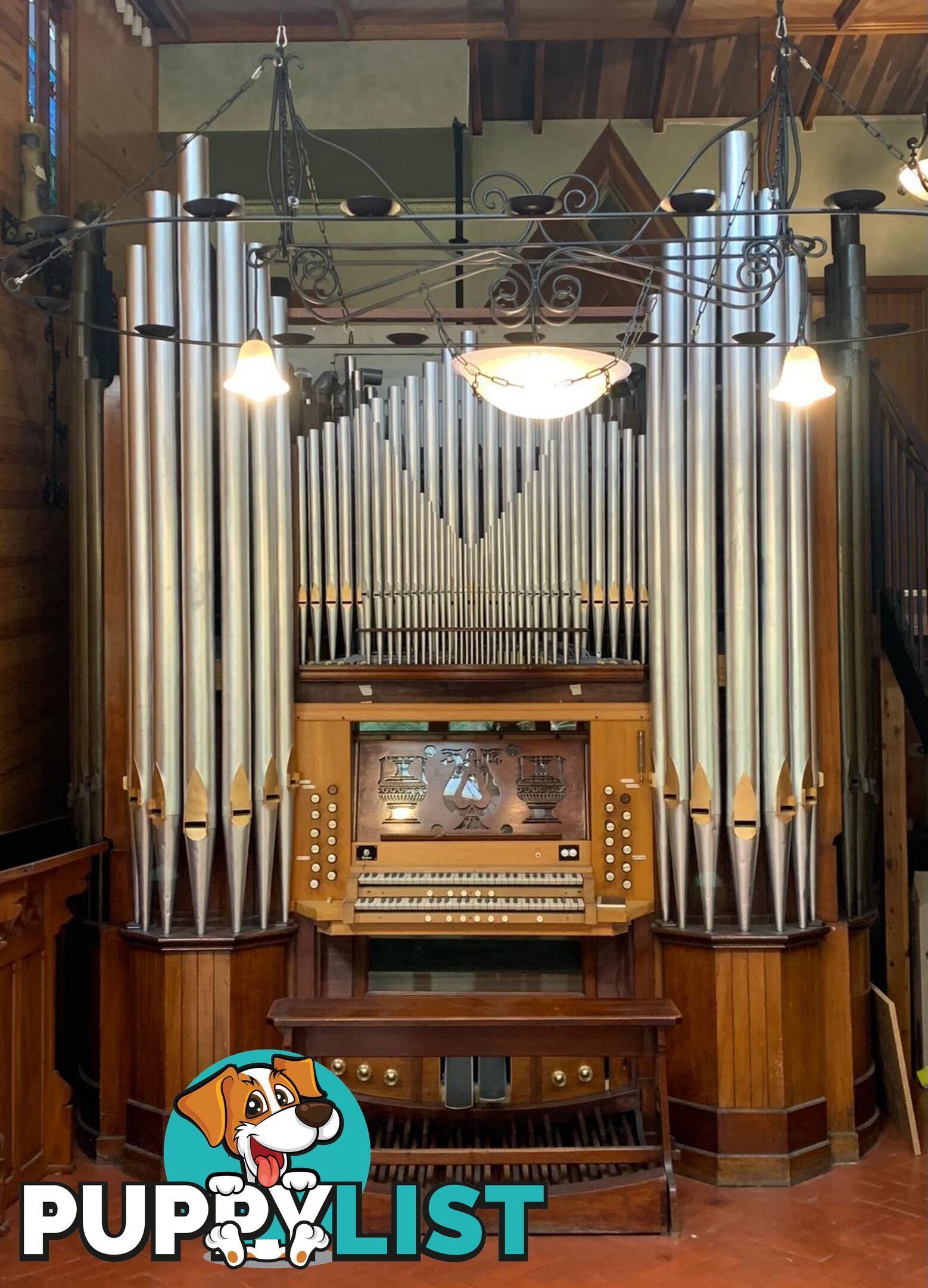 Church Pipe Organ 2m Ped 14 ranks