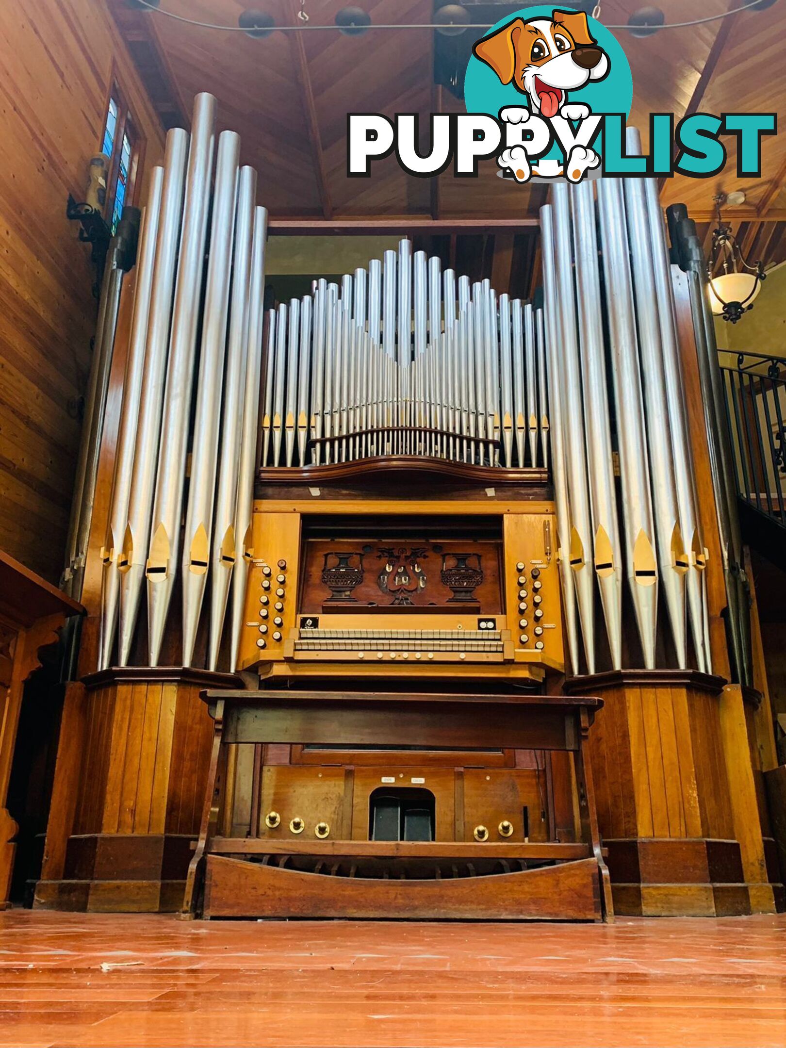 Church Pipe Organ 2m Ped 14 ranks