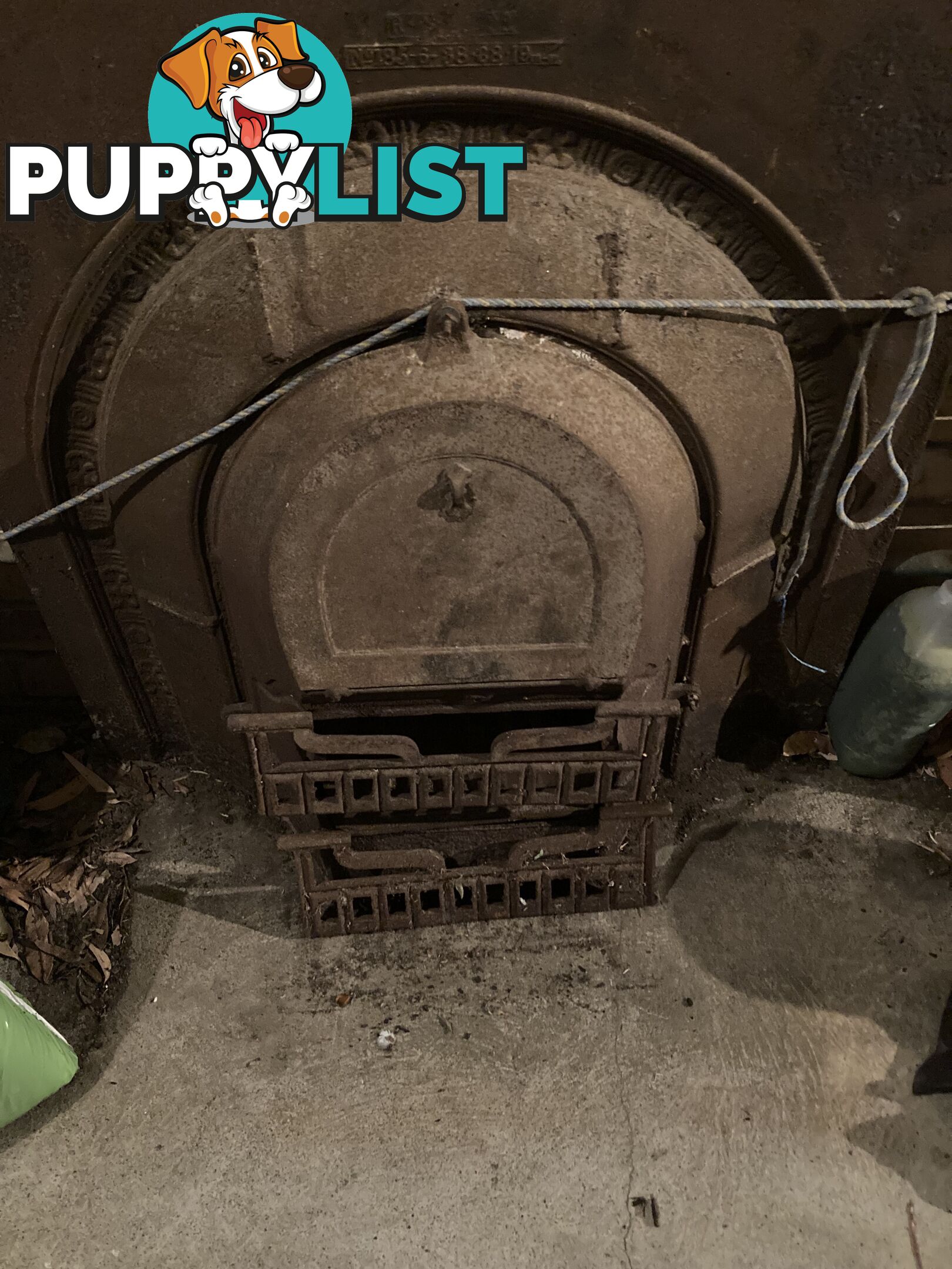 Victorian Cast Iron Fire Place, Antique