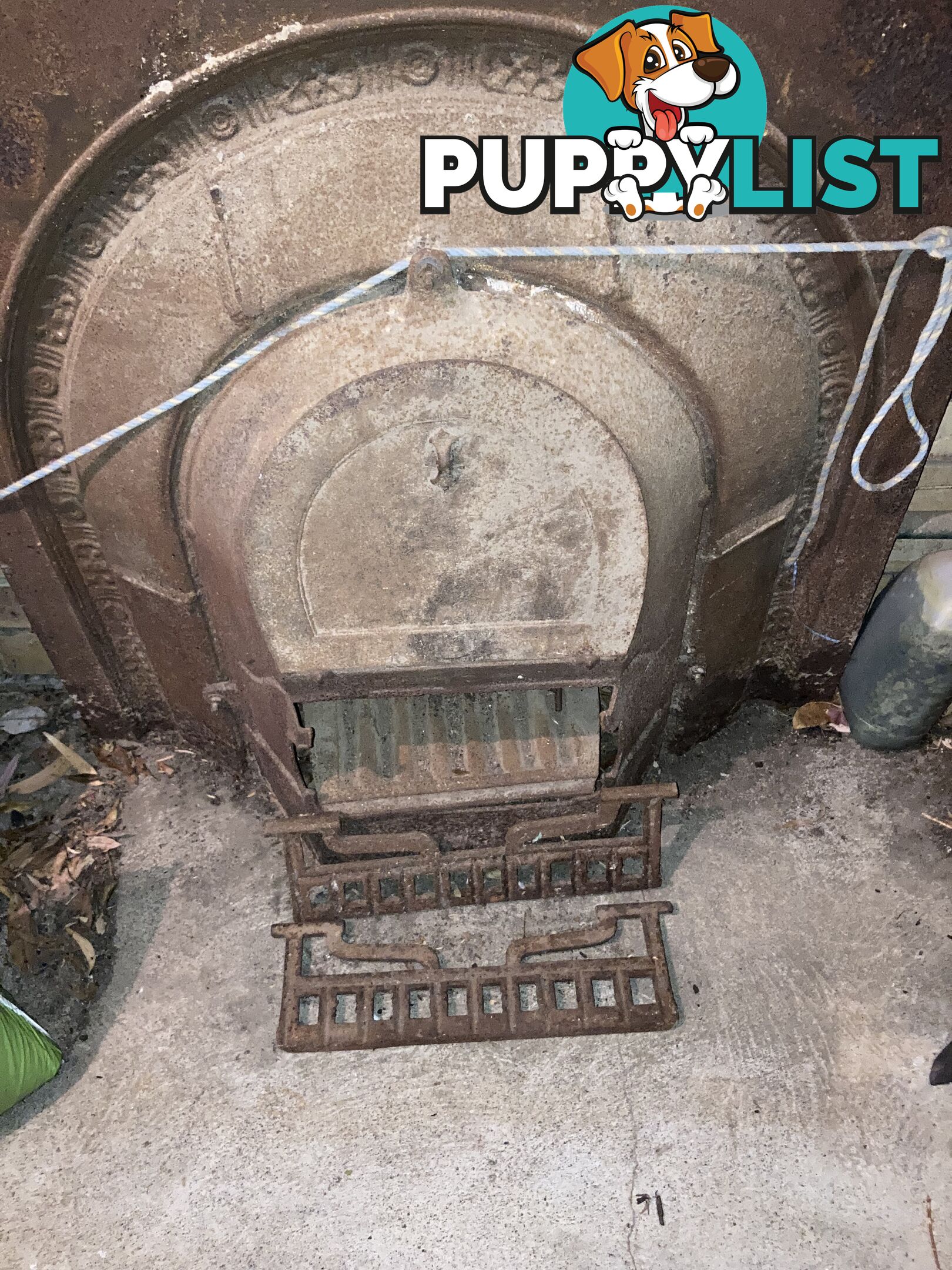 Victorian Cast Iron Fire Place, Antique