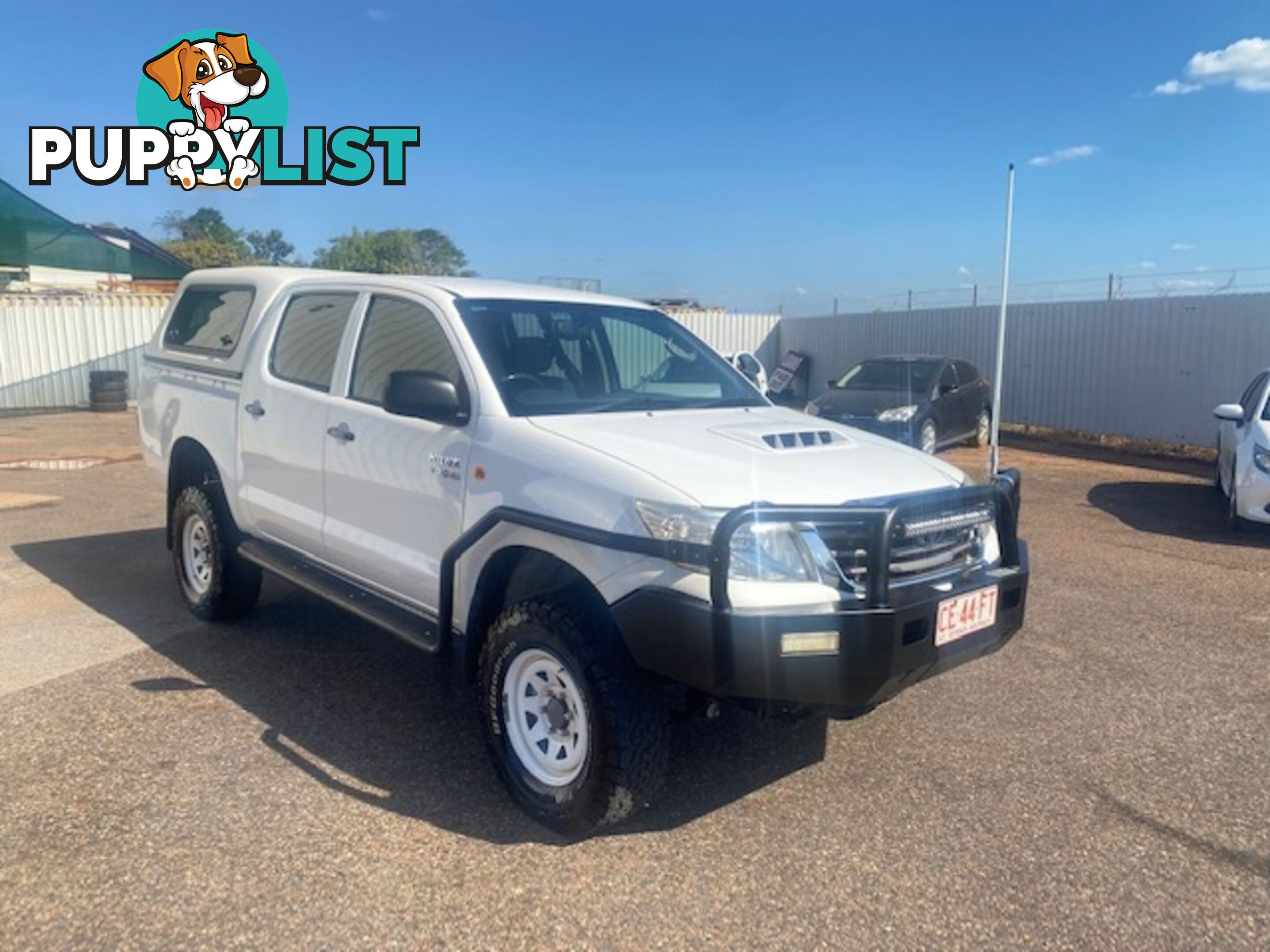 2012 Toyota Hilux SR 4x4 Dual Cab Ute Manual, White, Turbo Diesel